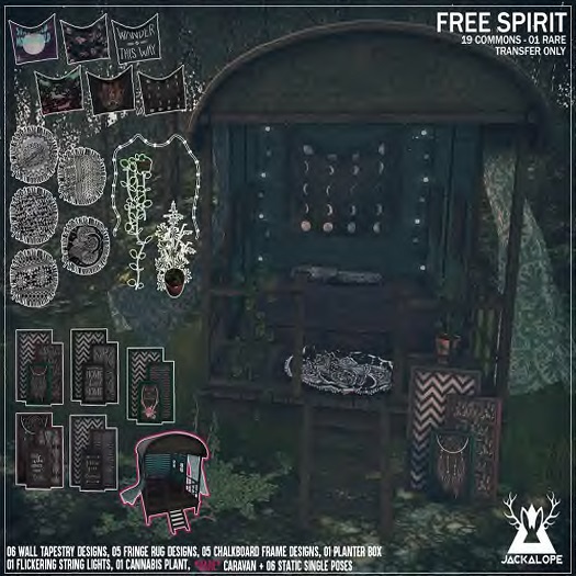JCKLP / Free Spirit / Decor + Poses / Caravan - RARE