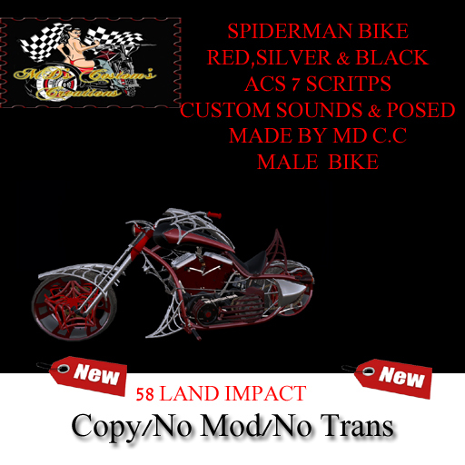 MD'S C.C:-SPIDERMAN BIKE(MALE)