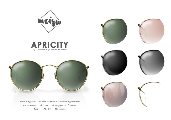 [meisu] .Apricity glasses.