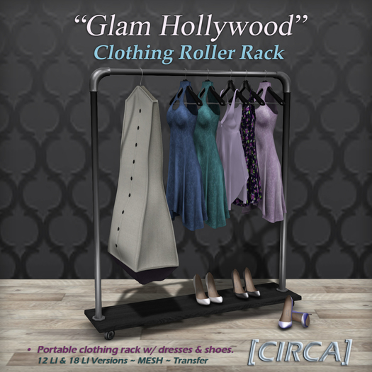 [CIRCA] Pkg - "Glam Hollywood" Roller Rack