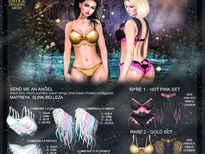 Entice - Send Me An Angel - Gold Freya 2 RARE