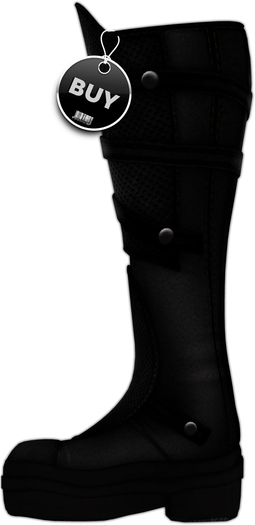 [BODY FACTORY] Django Boots  (Black) - BOX Rezz to Unpack
