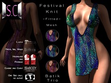 .:S.C:. Top - Festival Knit - TRIO - Batik