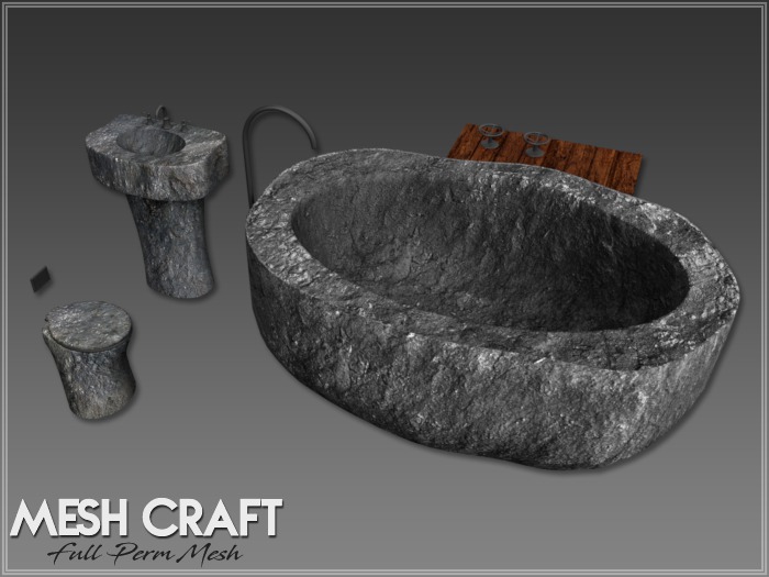 Rock Bathroom Set - Full Perm