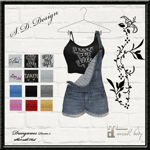 "" S.D.Design "" Dungarees Denim 2