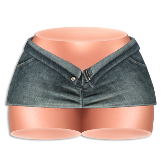 (AMD) Open Denim Skirt - Worn (wear to unpack)