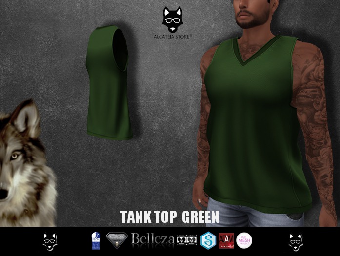 Alcateia - Camisa Regata Verde