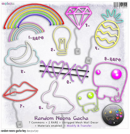 [ bubble ] 2- Bulb Neon Wall Decor