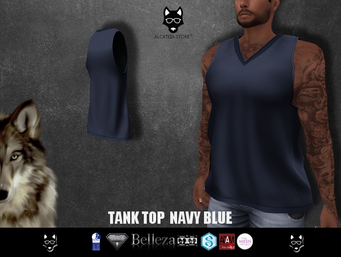Alcateia - Tank Top Navy Blue
