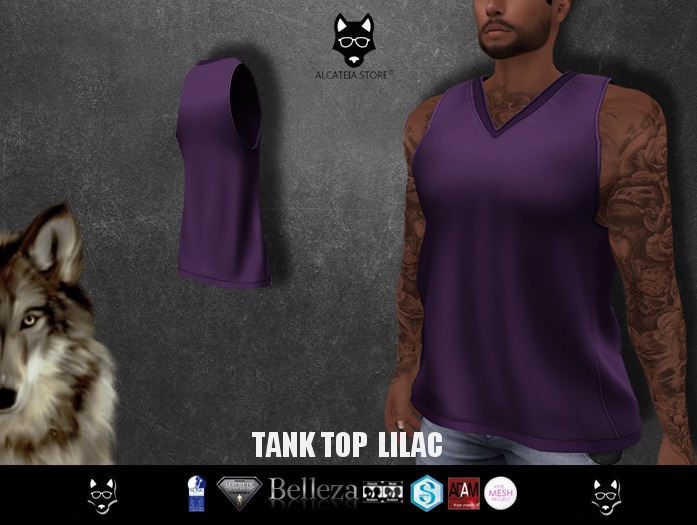 Alcateia - Camisa Regata Lila