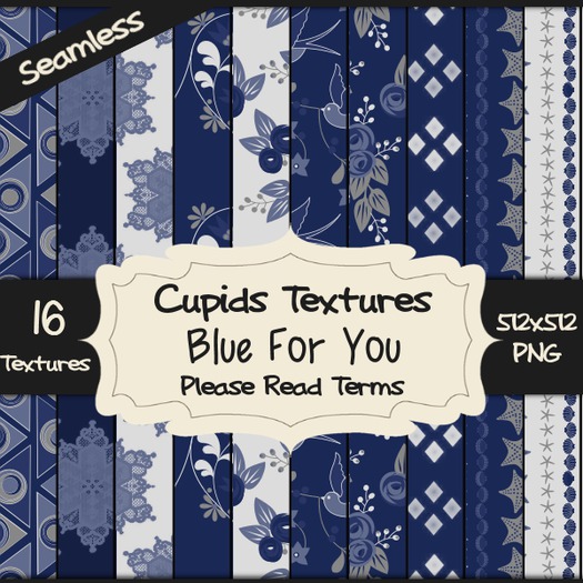 *Cupids Textures * 16 BLUE FOR YOU