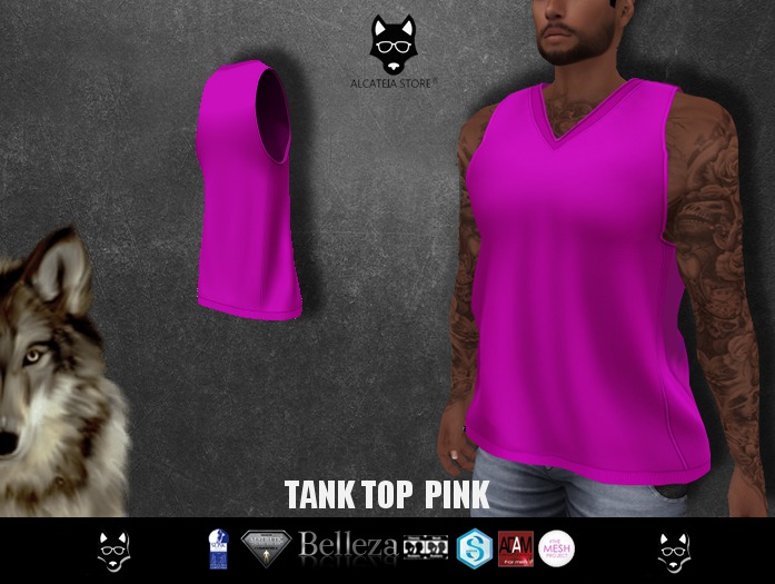 Alcateia - Camisa Regata Rosa