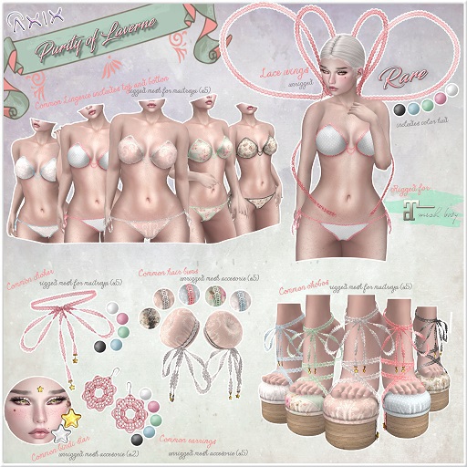 ::Axix::  Purity Of Laverne Wings RARE