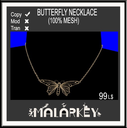 Butterfly Necklace (Gold)