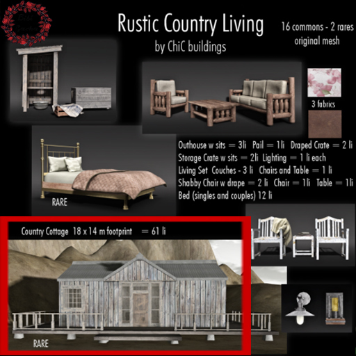  [Cb] Country Victorian Cottage RARE