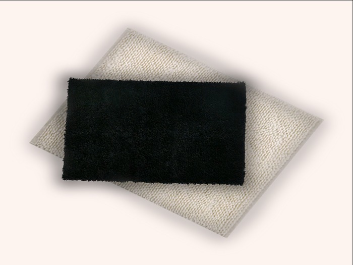 ::Rug White/Black::