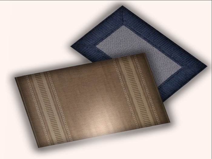 ::Rug Blue/Beige::