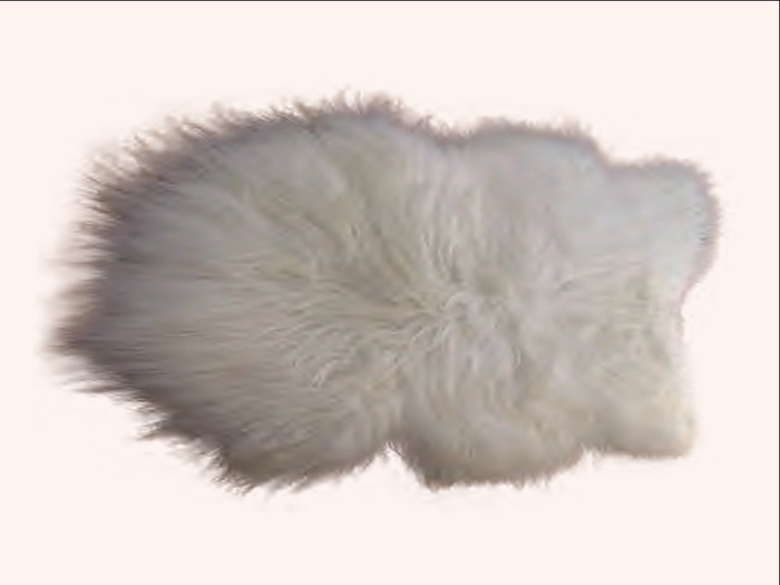 ::Bed Rug Polaire White::