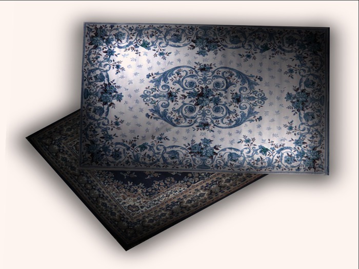 ::Rug Vintage Blue::