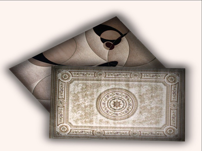 ::Rug Vintage Design Cream/Red::