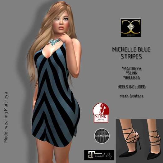 MICHELLE STRIPES BLUE