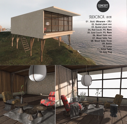 Concept *05. StudioBox Gold Couch. RARE