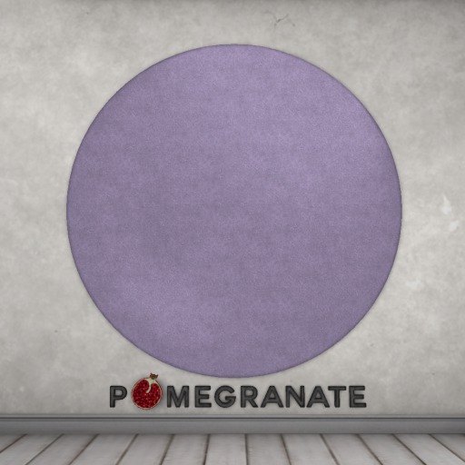 Pomegranate - Succulent Rug - Lavender Round