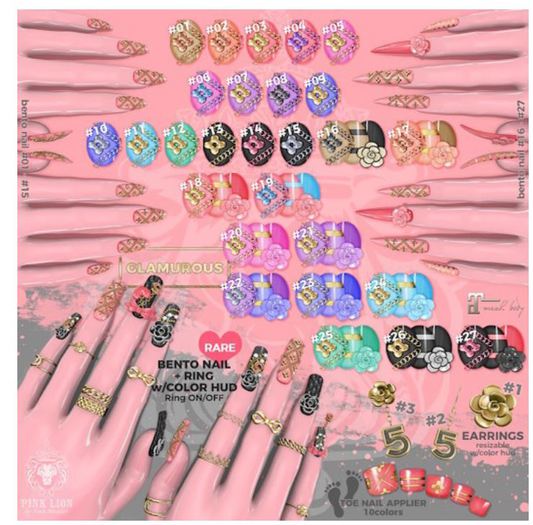 *PL* GLAMOUROUS // bento nail #22 (BOX)