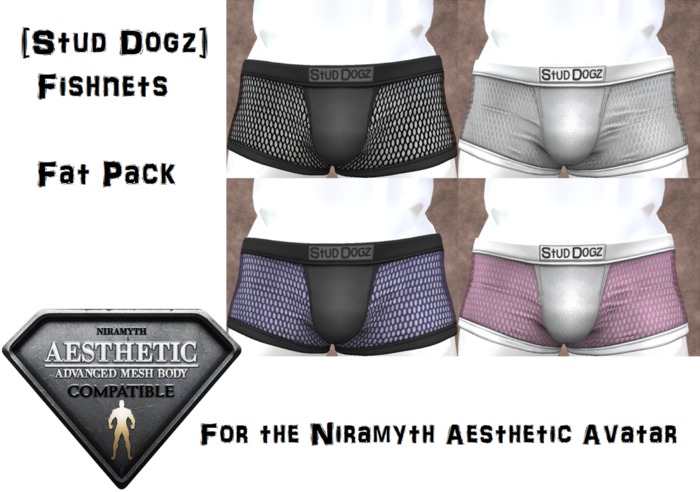 [Stud Dogz] Boxers - Fishnet - Fat Pack