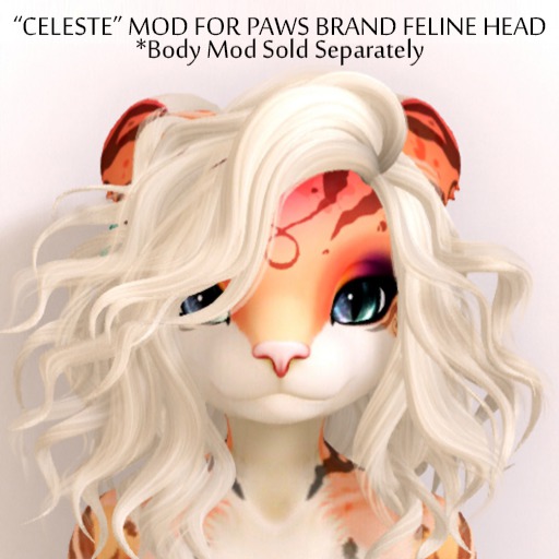 . { f } . PAWS Feline Head: Cabbit 2.0 - Bubblegum