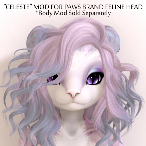 . { f } . PAWS Feline Head: Cabbit 2.0 - Bubblegum