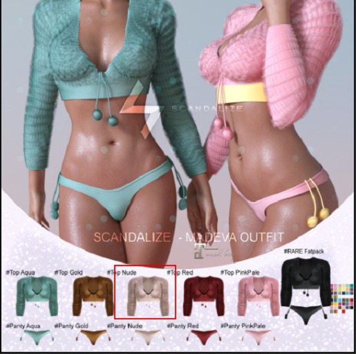 Scandalize. Madeva.Top. Nude