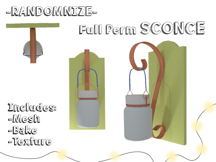 -R- Sconce (Full Perm)
