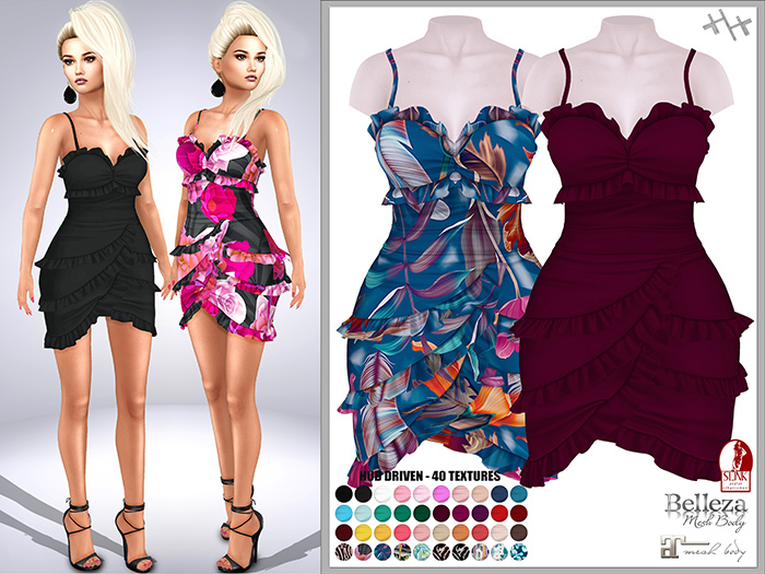 [hh] Jasmin Dress PLAINS AND PATTERNS PACK