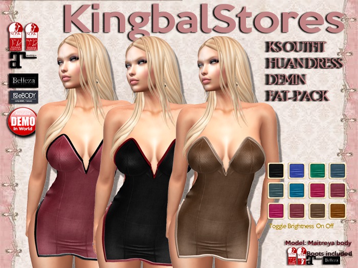 420 KS OUTFIT HUAN DRESS DEMIN FAT-PACK