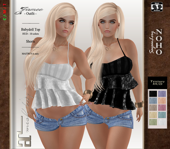 [noho] Jamee - Babydoll Top Shorts w/ HUD (MAITREYA) box