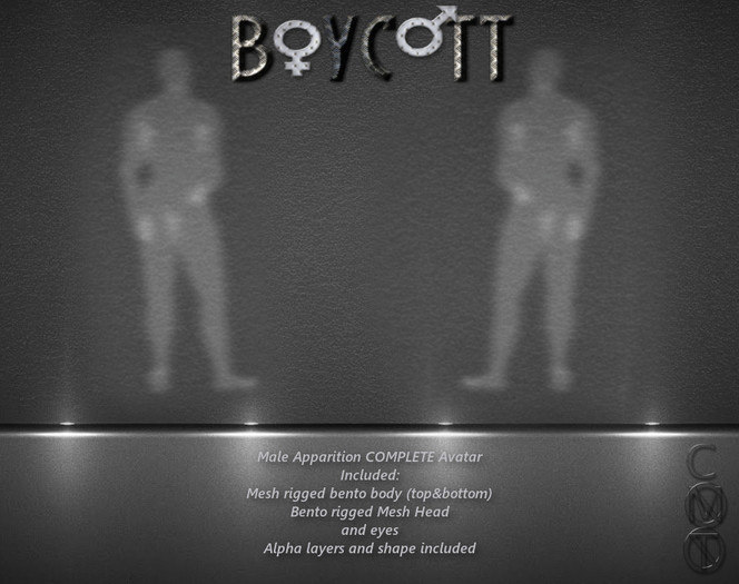 */BOYCOTT\* [COSTUME] MALE APPARITION RIGGED AVATAR.