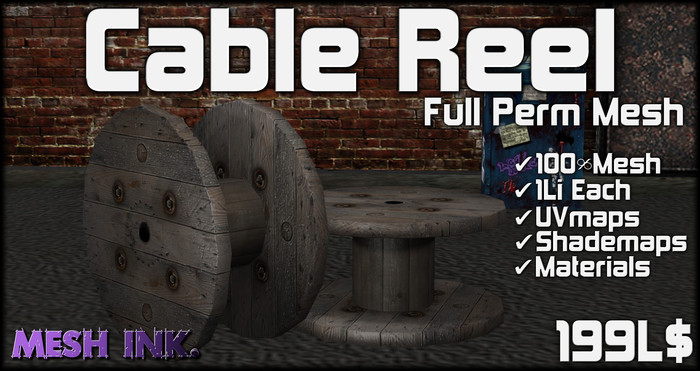 Cable Reel Full Perm Mesh Boxed