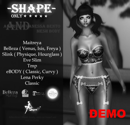 *Snow Elf* Shape for Akeruka Vanessa mesh head bento DEMO