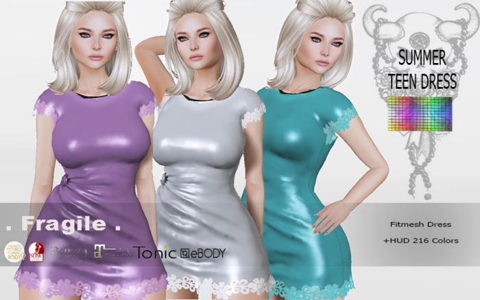 .Fragile. Summer Teen Dress 216 colors(add me)