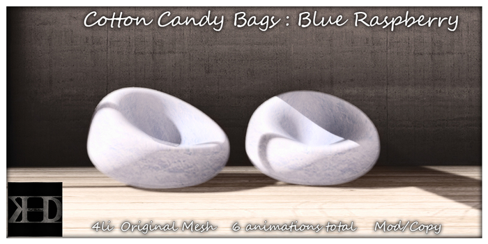 .::KHD::. Cotton Candy Bags: Blue Raspberry