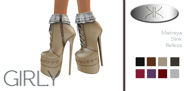 [ KK ] GIRLY ANKLE BOOTS