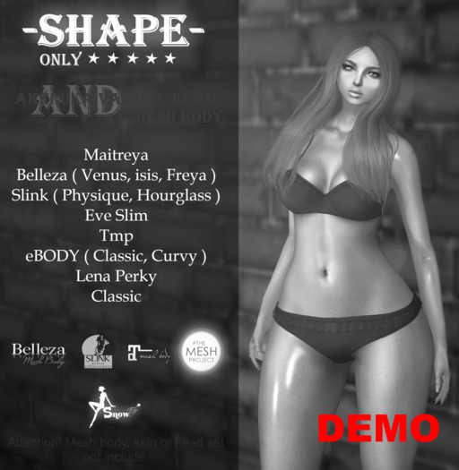 *Snow Elf* Shape for Akeruka Valerie mesh head bento DEMO