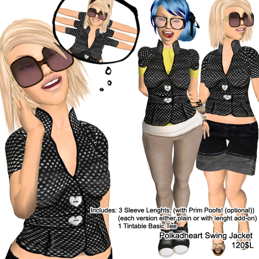 !BF! Polkadheart Swing Jacket