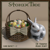 Easter Basket w Ceramic Rabbit A5