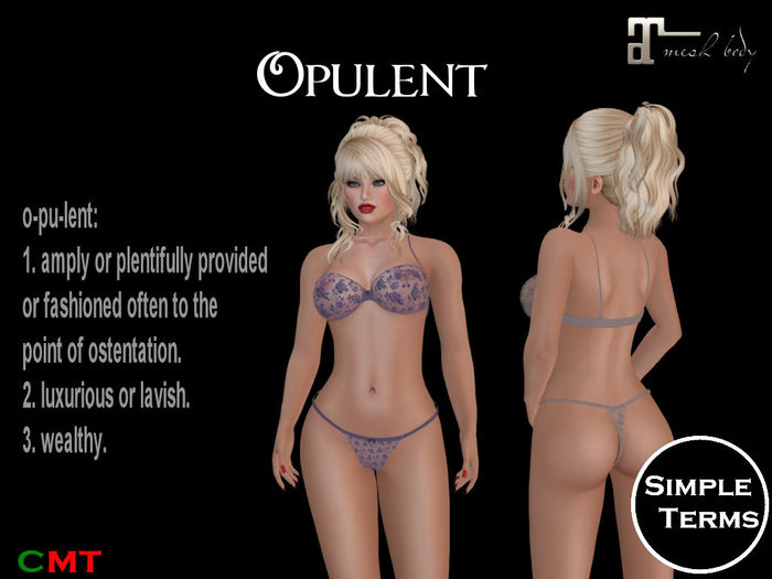 ST - Opulent - Bra & Panties - Set 1 (WEAR ME)