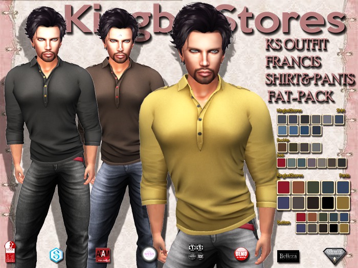 KS OUTFIT FRANCIS SHIRT&PANTS FAT-PACK