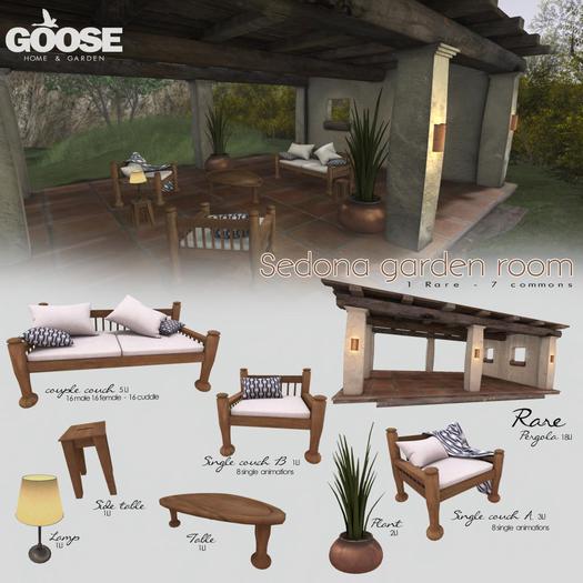 GOOSE - Sedona garden room side table