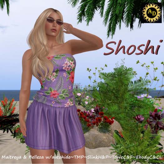 Shoshi Sundress Violet Boxed