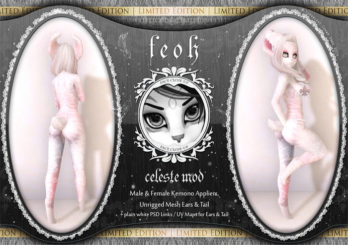 . { f } . PAWS Feline Head: Cabbit 2.0 - Bubblegum